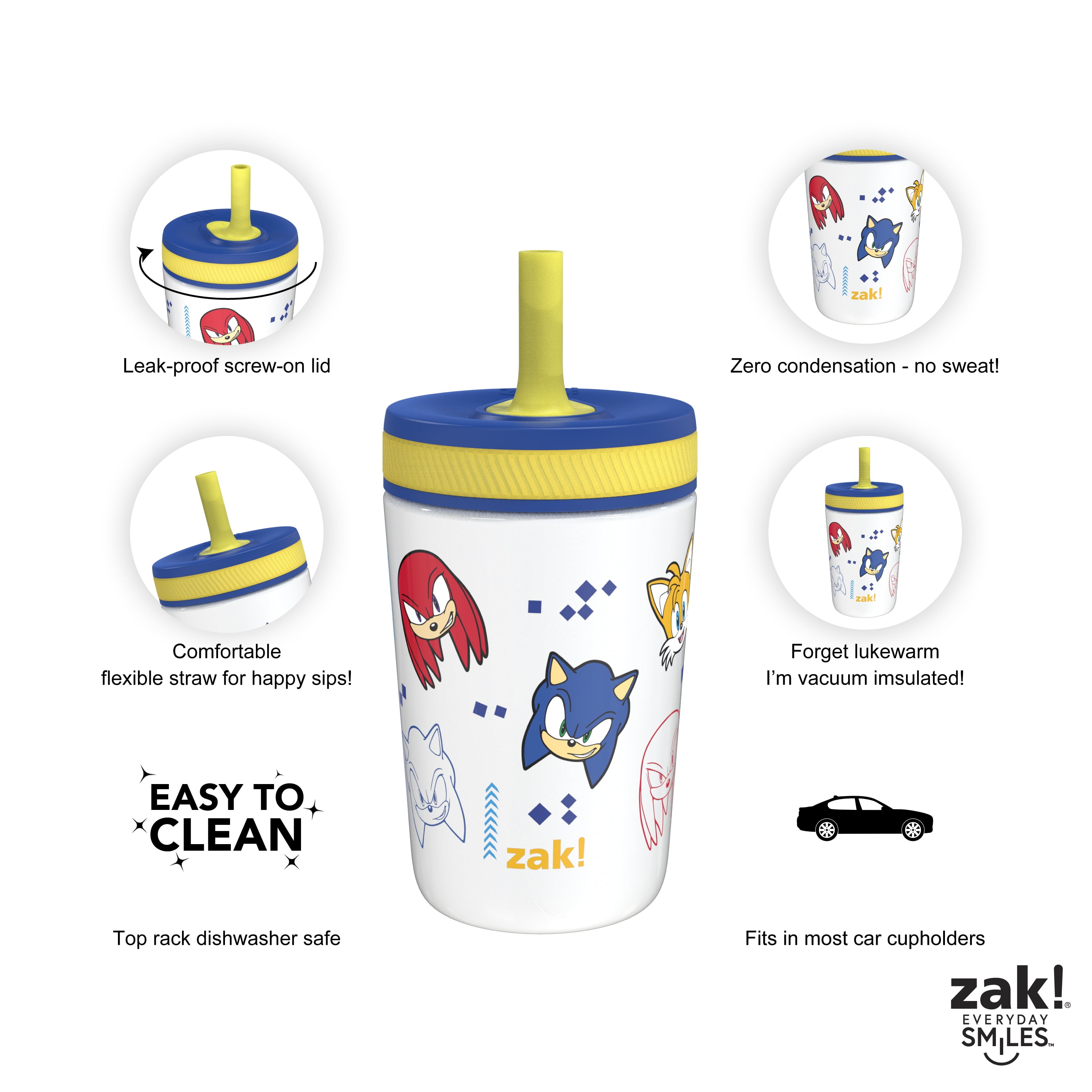 Zak Designs Blippi Kelso Toddler Cups For Travel or At Home, 12oz Vacuum  Insulated Stainless Steel Sippy Cup With Leak-Proof Design is Perfect For  Kids - Yahoo Shopping
