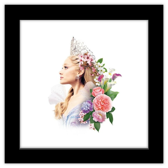 Gallery Pops Wicked: For Good (2025) - Glinda Upland Floral Vignette Wall Art, Black Framed Version
