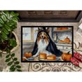 thumbnail image 3 of Carolines Treasures DAC1813MAT 18 x 27 in. Unisex Sheltie Fall Kitchen Pumpkins Doormat, 3 of 5