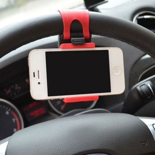 AUTO Car GPS Mobile Phone Holder Mount Stand Steering Wheel Clip Accessories 