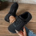 thumbnail image 6 of Casual Flat Shoes for Wide Toe Soft Insoles Comfortable Everyday Sneakers All Day Wear Women's Breathable -On Walking Footwear, 6 of 8