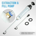 thumbnail image 6 of DNA MOTORING 200cc Brake Oil Change Detachable Fill Syringe Fluid Extractor w/ Extension Hose, 6 of 7