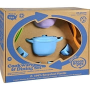 Green Toys 27 Piece Cookware & Dining Plastic Play Dish Set, Multi-color