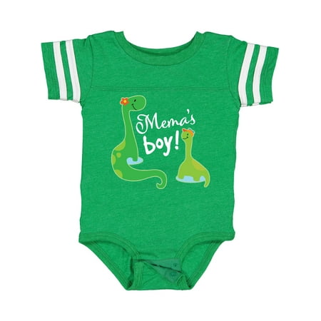 

Inktastic Mema Boy Grandson Gift Dinosaur Boys Baby Bodysuit