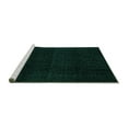 thumbnail image 2 of Ahgly Company Machine Washable Indoor Square Abstract Turquoise Blue Modern Area Rugs, 5' Square, 2 of 4