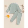 thumbnail image 6 of Elippeo Toddler Girls Boys Fall Pajamas Set Patchwork Long Sleeve Shirts Tops Long Pants 2 Pieces Lounge Suit Sleepwear 6 12 18 24 Months 2 3 4 5 Years, 6 of 9