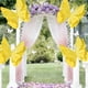thumbnail image 5 of Decoración de ventanas con velos de mariposas y flores para bodas, festivales, fiestas, patios al aire libre, escenas decorativas., 5 of 6