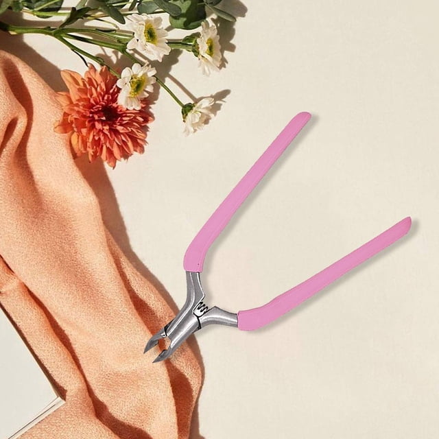 Cortador de pinza para cutículas Colcomx Acero inoxidable rosado