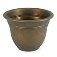 thumbnail image 5 of HC Companies Sierra 10 Inch Resin Flower Garden Planter Pot, Celtic Bronze, 5 of 10