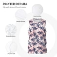 thumbnail image 3 of Rocae Tropics Palm Trees for Men's Basketball Jersey Lightweight and Breathable Athletic Tank Top,Quick-Drying Sports Jersey X-Large, 3 of 9