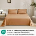 thumbnail image 2 of JELLYMONI 4 Pieces Luxury Soft Microfiber Sheets Set for Full Size Bed, Deep Pocket Up to 16", Silky Bedding Sheets & Pillowcases-（Full,Rust), 2 of 7