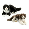 Plush Collectibles Folkmanis Ragdoll Cat Hand Puppet and Folkmanis Black and White Tuxedo Cat Hand Puppet