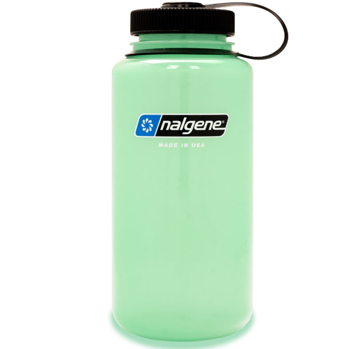 Nalgene Sustain 32 oz. Tritan Wide Mouth Glow Water Bottle - Green ...