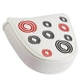 thumbnail image 1 of Housse de Putter Mallet Fermeture Magnétique Demi-Ronde Golf Golf Housses de Putter Couvre-Chef PU Blanc, 1 of 9