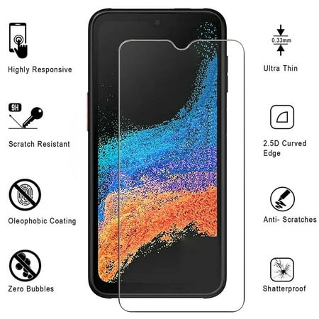 For Samsung Galaxy XCover 6 Pro 3D-Touch Layer 2.5D Round Edge 9H Ultra-Clear Tempered Glass Screen Protector