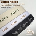 thumbnail image 2 of Cinta de algodón personalizada de 10mm-50mm con logotipo impreso hecho a mano para decoración de boda y Navidad, tejido para costura DIY, 100 yardas/rollo, 2 of 4