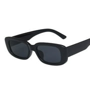 Fashion Small Sunglasses Woman Rectangle Male Sun Glasses Vintage Black Leopard Eyewear Ladies Traveling Style Square Oculos