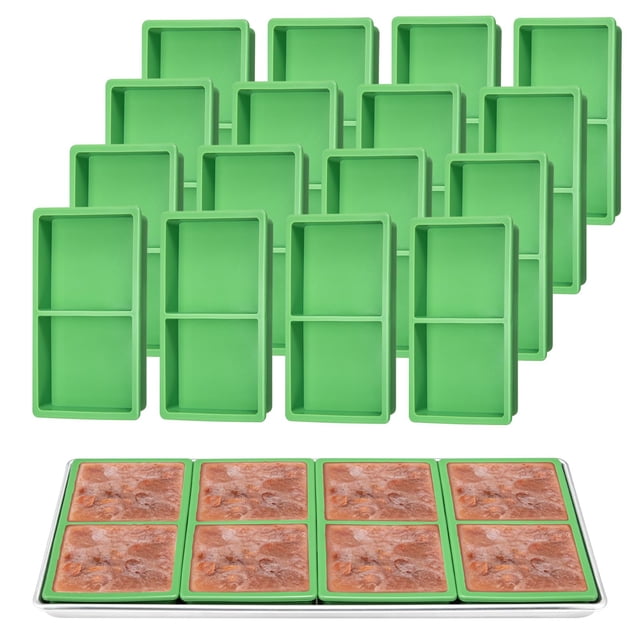 Silicone Tray Dividers for Harvest Right Freeze Dryer Medium and Small Trays, 16 Pieces Green Silicone trays for Harvest right freeze dryer accessori