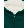 thumbnail image 3 of Wonder Nation Boys Kid Tough Zip Hoodie with Faux Shearling Lining, Sizes 4-18 & Husky, 3 of 3