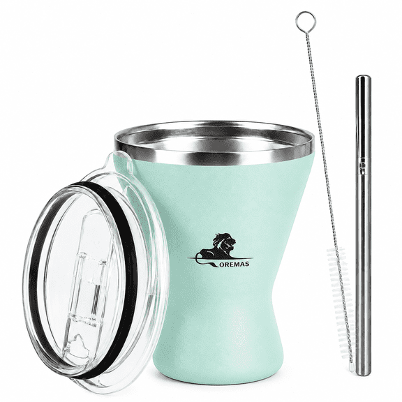 Stainless Steel Martini Glass, Wine Glasses Cups, Double Walled Vacuum Seafoam