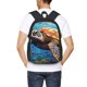 thumbnail image 4 of Balery Colorful Underwater Sea Turtle Mochila para hombre y mujer - Tela Oxford 600D resistente - Gran capacidad, resistente al agua, ideal para la escuela, viajes y senderismo, 4 of 6