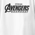 thumbnail image 3 of Marvel Avengers Doomsday Youth Logo Black White T-Shirt (White, XS-XL), 3 of 4
