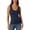 Navy, variant on Conairie Ribbed Tank Tops For Women Scoop Neck Sleeveless Slim Fitted Ribbed Knit Basic Blouses Solid Color Workout Cami Shirts Beige L
