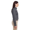 thumbnail image 3 of Harriton M581W Women's Foundation Twill Shirt with Teflon, 3 of 3