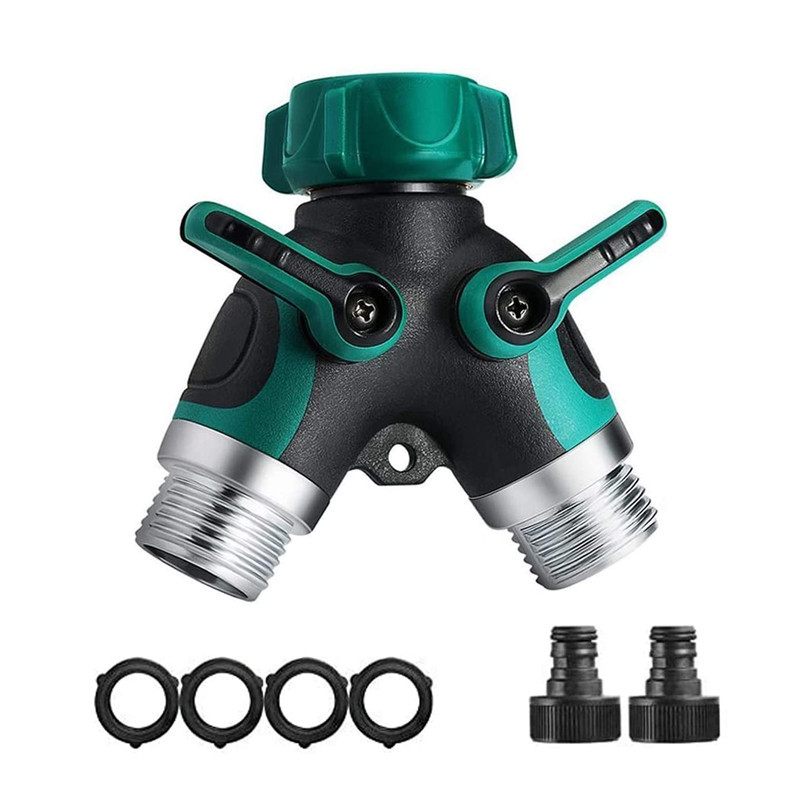 Garden Hose Connector Tap Diverter YShaped 2Way Diverter TwoWay
