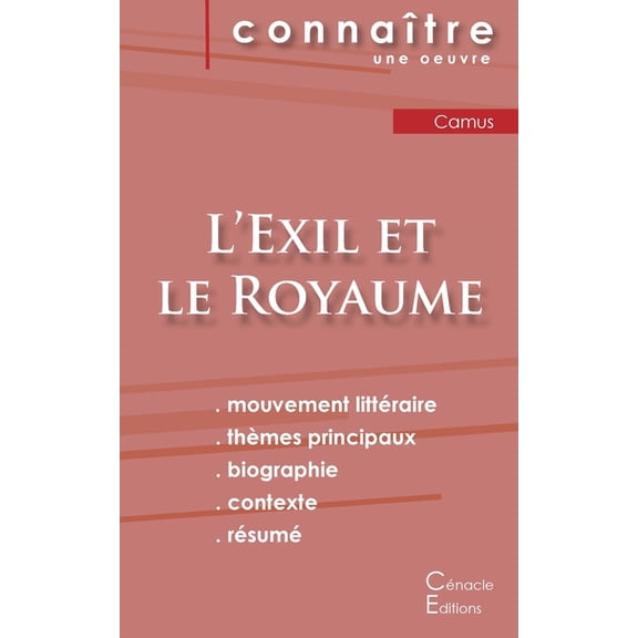Fiche de lecture L'Exil et le Royaume (Analyse littéraire de référence et résumé complet), (Paperback)