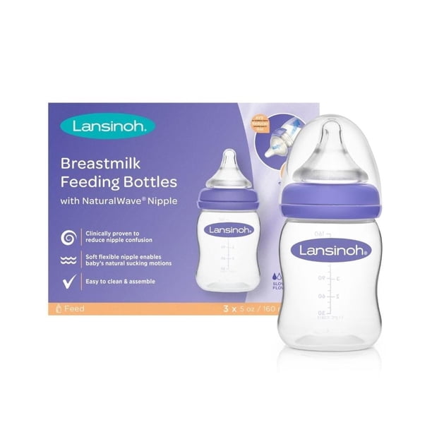 Set biberones Lansinoh para leche materna 5 oz.