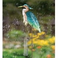 thumbnail image 3 of Regal Art & Gift Rain Gauge Stake - Heron Metal 40" Garden Accessory, 3 of 4