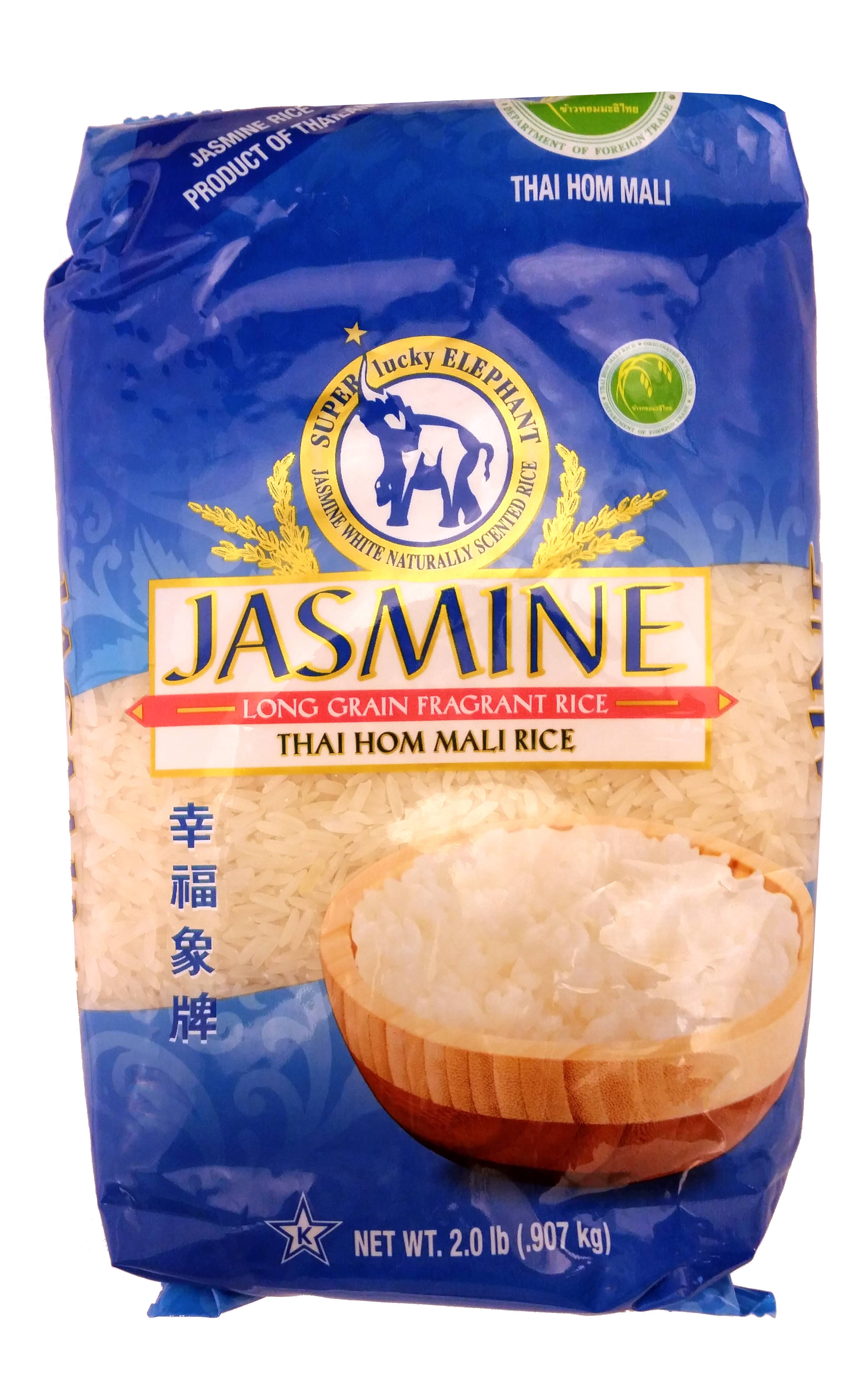 Super Lucky Elephant Jasmine Rice Stand Up Pack, 2Lb
