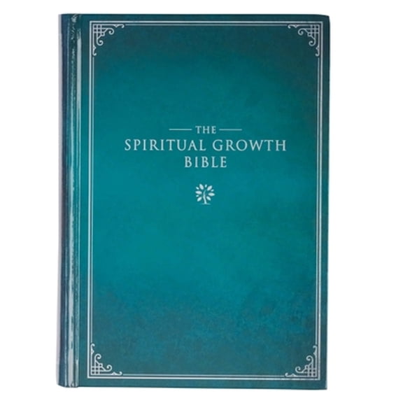 Pre-Owned The Spiritual Growth Bible, Study Bible, NLT - New Living Translation Holy Bible, Hardcover, Teal (Leather Bound) 1432134671 9781432134679