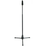 Audio 2000 AST4273B One-Hand Operation Mic. Stand With Tripod Base, Black (Ht: 37" -61")