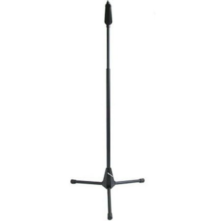 Audio 2000 AST4273B One-Hand Operation Mic. Stand With Tripod Base, Black (Ht: 37" -61")