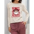 thumbnail image 2 of Howdy Christmas Santa Western Women's Long Sleeve, 2 of 4