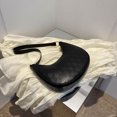 thumbnail image 1 of Bolsa De Hombro Rhombic Lattice Underarm Bags Casual Crescent Shoulder Bag para viajes (negro), 1 of 8