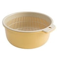 thumbnail image 1 of 1 Set 2-In-1 Washing Strainer Bowl Separation Design PP Vegetable Cleaning Rice Strainer Kitchen Assistant, 1 of 12