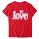 thumbnail image 4 of Puntoco Liquidación de camisetas cortas para mujer Camiseta de manga corta con cuello redondo y estampado para el día de San Valentín para mujer Camiseta de manga corta con cuello redondo, 4 of 4