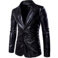 thumbnail image 1 of Traje casual bronceado brillante y traje ajustado para hombre de moda versátil, 1 of 4