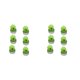 thumbnail image 4 of Monstrate Paquete de 6 Suministros para decoración de pasteles Planta artificial Brillo Velas de cumpleaños Regalos lindos Decoraciones de Trébol vertical ligero 2piezas, 4 of 6