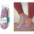 thumbnail image 3 of Roxoni Women's Terry Classic Cotton & Velour Ballerina Slippers Pack of 2 (runs small, size up), 3 of 3