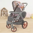 thumbnail image 7 of 509 Crew: Melange Flora - Mabelle Duo Twin Doll Stroller - Accessory For 2 Dolls Up To 18", Foldable Design, Retractable Canopy, Kids Toy, Ages 3+, 7 of 7