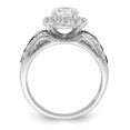 thumbnail image 2 of Diamond2Deal 925 Sterling Silver Cubic Zirconia and Sapphire Engagement Ring Size 6 for Women, 2 of 8
