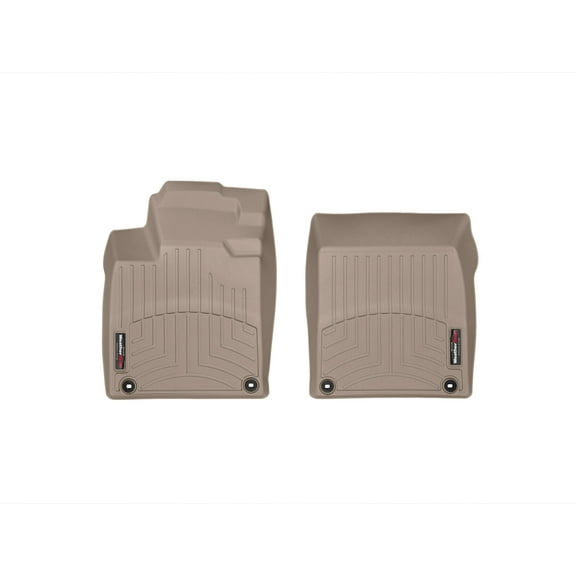 WeatherTech Custom Fit FloorLiners compatible with 2010-2013 Suzuki Kizashi - 1st Row (Driver & Passenger), Tan