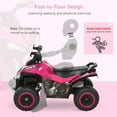 thumbnail image 6 of Kids Bike Aosom NO Power Kids Ride On Push Car, Ride Racer, Foot-to-floor Sliding Car, Walking ATV Toy with Music, Lights, for 1.5-3 Years Old, Pink,Boys Bike, 6 of 10