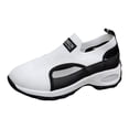 thumbnail image 6 of Women's Casual Shoes Thick Soled Round Toe Shallow Platform Slip on Comfortable Lightweight Suitable for Daily wear Walking White Size 9.5, 6 of 6