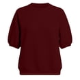 thumbnail image 5 of Womens Oversized Sweatshirt Crewneck Puff Sleeve Top Loose Fit Short Sleeve Pullovers, 5 of 5