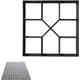 thumbnail image 1 of Molde para pavimento de jardín artesanal, molde para pavimento decorativo de polipropileno resistente para pavimento de pasarela de bricolaje, formas de hormigón fáciles de usar con forma de cruz, 1 of 5